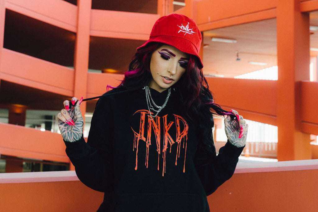 INKD HEART PULLOVER HOODIE